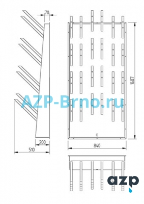 Автоматическая сушилка на 12 пар обуви-230В 50Гц ASO 04 AZP Brno Чехия (фото, схема)